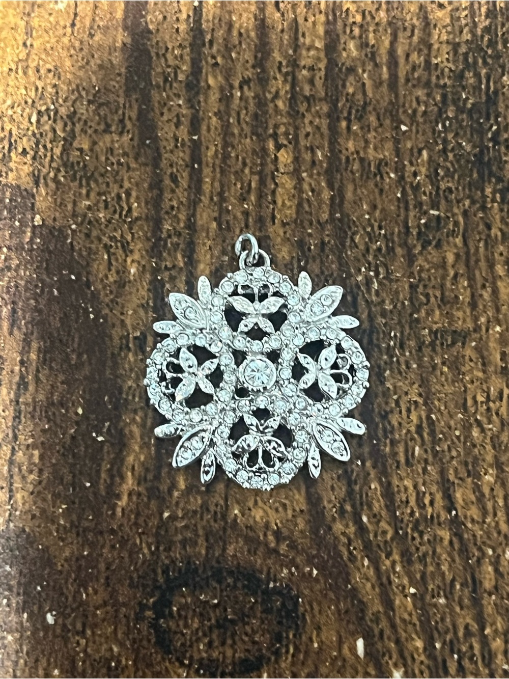 JBK Camrose & Kross Crystal Snowflake Floral Pendant Charm⁠